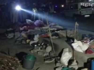 गुजरातमध्ये भरधाव ट्रकखाली चिरडून फूटपाथवर झोपलेल्या १३ मजुरांचा मृत्यू