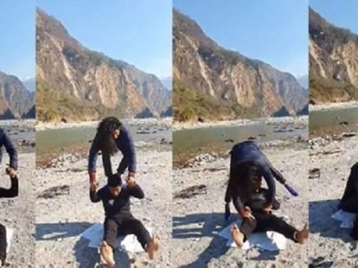 VIDEO | प्रसिद्ध अभिनेत्रीचे नवऱ्याच्य खांद्यावर खेळ | अन अशी पडली