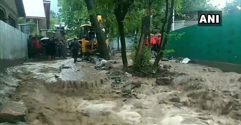 cloudburst in Ganderbal