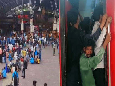 लॉकडाऊनची भीती | जनरल डब्ब्यांमध्ये एकमेकांवर बसून परप्रांतीय राज्याबाहेर