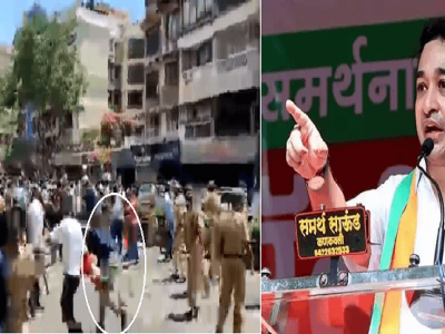 VIDEO | एकटाच शिवसैनिक घुसला अन भाजप कार्यकर्त्यांना झोडलं | नितेश राणेंनी म्हटलं ‘शिवप्रसाद’