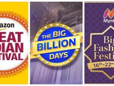 Myntra, Amazon & Flipkart Sale | मिंत्रा, ॲमेझॉन आणि फ्लिपकार्टवर सणासुदीच्या दिवसात भरघोस सूट, अशी आहे मोठी संधी