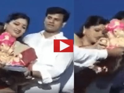 Video Viral | राणा दाम्पत्याकडून हिंदू धर्माच्या प्रथांचा भयंकर अपमान, विसर्जनावेळी दोघांनी गणपती बाप्पाची मूर्ती वरून पाण्यात फेकली