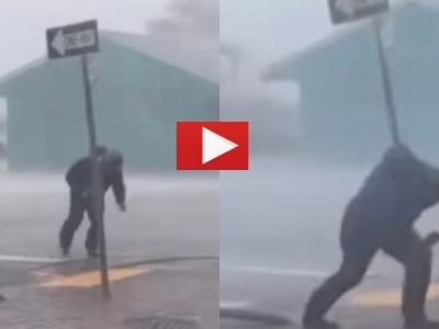 Viral Video | चक्रीवादळात सुद्धा न्युज रिपोर्टर लाईव्ह रिपोर्टींग करत होता, वादळाच्या जोरात उडून जाता-जाता थोडक्यात वाचला, व्हिडीओ व्हायरल