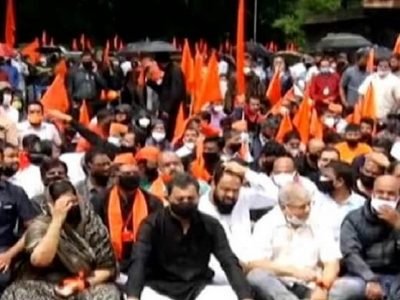 मराठा मोर्चाला सुरुवात | संभाजीराजे, प्रकाश आंबेडकर आंदोलनस्थळी दाखल | सर्व पक्षांचा पाठिंबा