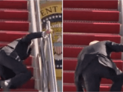 VIDEO | US President Joe Biden | जो बायडेन विमानाच्या पायऱ्या चढताना तीनवेळा घसरले