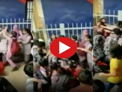 Viral Video | ‘पापा की परी’ शाळेत गेल्या आणि तुफान राडा करू लागल्या, शाळकरी मुलींमधील हाणामारीचा व्हिडिओ व्हायरल
