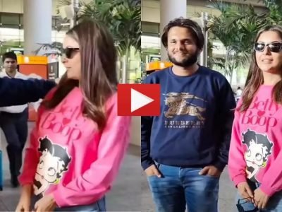 Shehnaaz Gill Video | शहनाज गिलसोबत सेल्फी काढण्यासाठी चाहत्याने तिच्या खांद्यावर हात ठेवण्याचा प्रयत्न करताच शहनाज भडकली