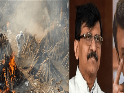 राज्यात वेळोवेळी राजीनामे मागता, आता देशात स्मशाने धगधगत असताना कुणाचा राजीनामा मागावा? – शिवसेना
