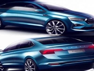 Skoda Slavia Design Sketches Revealed | स्कोडा स्लाव्हिया सेडानचे स्केच कंपनीकडून प्रसिद्ध