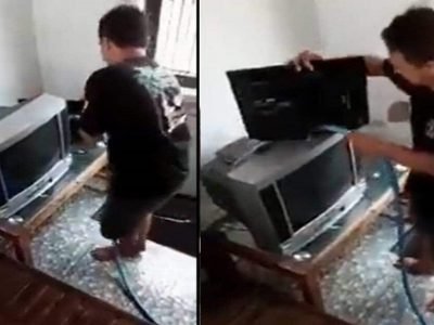 Funny Video Viral | बाबो! बहाद्दराने दिवाळीच्या साफसफाईत पाण्याच्या पाईपने टिव्ही आणि कॉम्प्युटर सुद्धा धुतला, व्हिडीओ व्हायरल