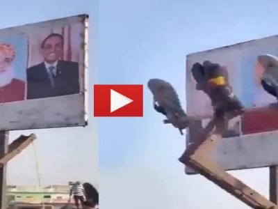 Viral Video | या देशात महागाईमुळे पंतप्रधानाच्या विरोधात ‘चप्पल मार मशीन’चा वापर, नेटिझन्सकडून संशोधकाचं कौतुक