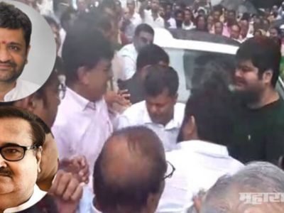 भाजपमधील दोन गटांमध्ये वाद, प्रकाश मेहता समर्थकांनी पराग शाहांची गाडी फोडली