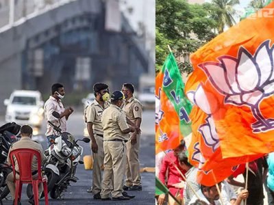 पवई पोलीस स्टेशनच्या हद्दीत भाजप कार्यकर्त्यांचा ऑन-ड्युटी पोलिंसावर हल्ला