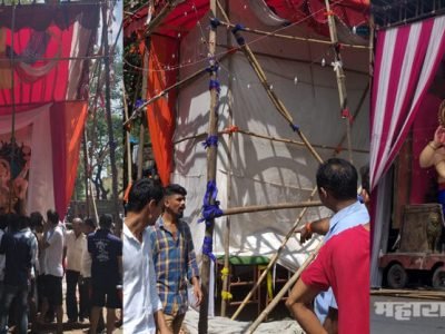 BMC has started taking action against ganesh mandal in Mumbai city