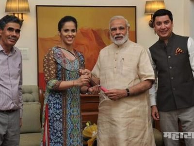 प्रख्यात बॅडमिंटनपटू सायना नेहवालचा भाजपमध्ये प्रवेश