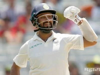 ind vs aus 4th test match cheteshwar pujara made century and india is in good condition