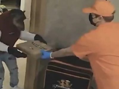 Video Viral | पिझ्झा डिलिव्हरी बॉय पिझ्झा घेऊन आला, पण दरवाजावर हे कोण आलं पिझ्झा घेण्यासाठी? डिलिव्हरी बॉय हादरलाच