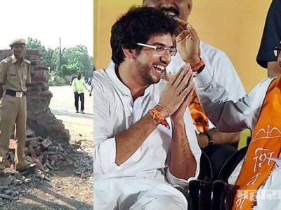 उद्धव ठाकरेंच्या सभेसाठी शाळेची भिंत तोडली; सहामाही परीक्षा पुढे ढकलली