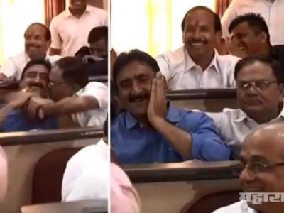 कोल्हापूर: हाणामाऱ्या ऐकल्या आता विरोधक नगरसेवकाने घेतला सत्ताधारी नगरसेवकाचा मुका