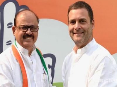 former ncp leader tariq anwar joined congress in the presence of party president rahul gandhi