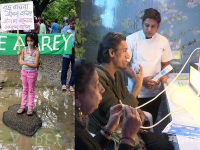 आरे वृक्षतोडीवरून सत्य संदेश देणारी चिमुकली; दिल्लीत ऑक्सिजनची दुकानं सुरु