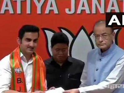 Cricketer gautam gambhir joins bjp