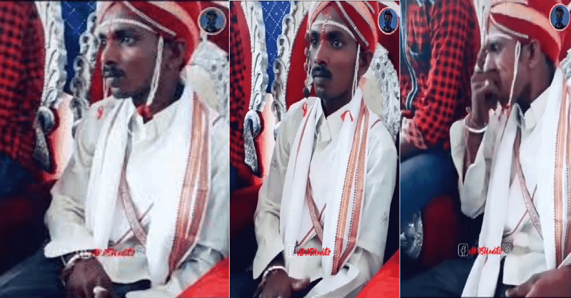 Groom eating Tobacco