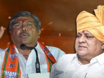 मी कोल्हापूरात भाजप भुईसपाट केली | चंद्रकांत पाटील यांनी पुरुषार्थाप्रमाणे लढावं – हसन मुश्रीफ