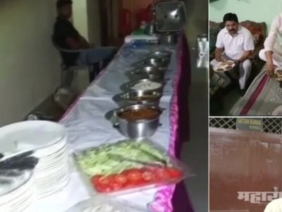 UP minister visits dalit house and eats food cooked in hotel