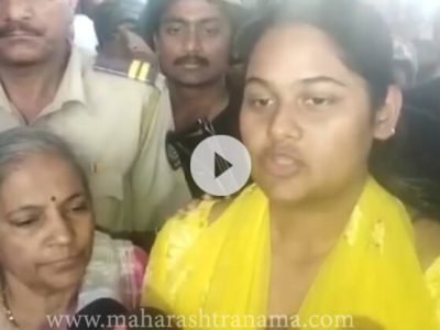 IAF Martyr Ninad Mandavangane’s wife interacting with media