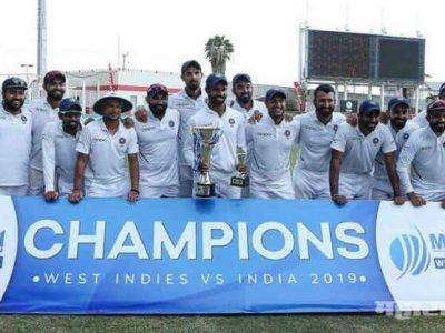 भारत वेस्ट इंडिज कसोटी मालिका; यजमानांना व्हाईटवॉश