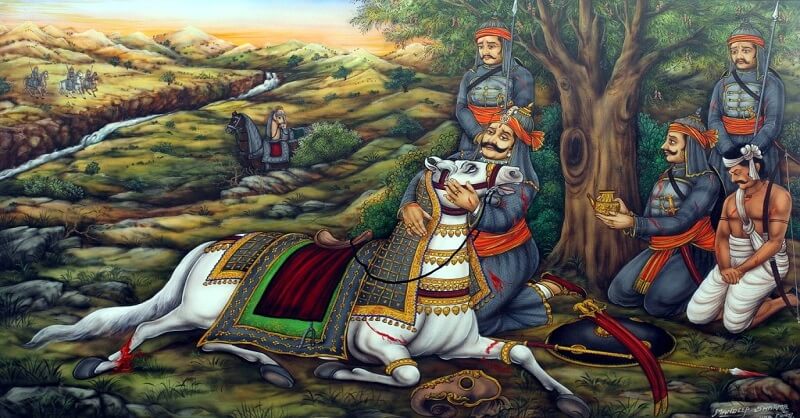 Maharana Pratap and Chetak horse