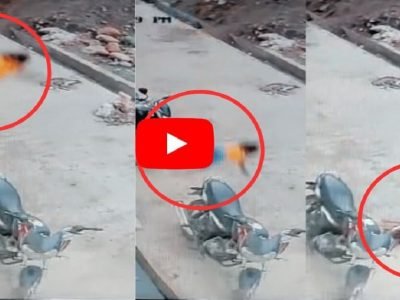 Viral Video | हा तर देवाचा चमत्कार! एक चिमुकली 30 फूट उंच बाल्कनीतून खाली कोसळली, त्या बाईकवर देव होता का? व्हिडिओ व्हायरल