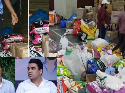 मनसे नवी मुंबई-पालघर शाखांकडून जीवनावश्यक वस्तूंचे ट्रक सांगली-कोल्हापूरच्या दिशेने रवाना