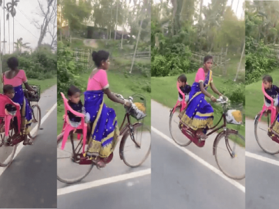 Viral Video | आईनं बाळासाठी केला असा ‘जुगाड’ | समाज माध्यमांवर होतंय कौतुक