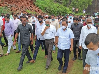विजयदुर्ग किल्ल्याची पडझड | खा. नारायण राणे यांनी पाहणी केली | केंद्रीय मंत्र्यांची भेट घेणार