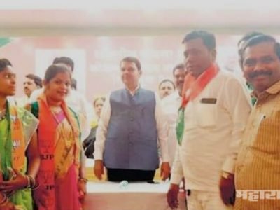 Murbaad Shiv sainik and corporators have entered in BJP and leaved Shiv Sena party