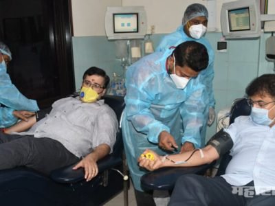 वाढदिवसाचे औचित्य साधून डॉ. जितेंद्र आव्हाड यांनी प्लाझ्मा दान केले
