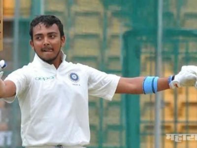 india vs west indies live update india won toss and prithvi shaw created full century