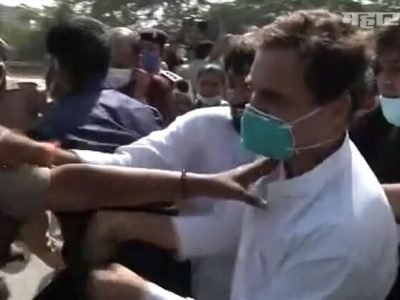 SP दर्जाच्या अधिकाऱ्याकडून राहुल गांधींची कॉलर पकडण्याचं धाडस…मग सामान्यांचं काय?