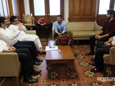 मुंबईतील क्रॉफर्ड मार्केट प्रश्नी राज ठाकरेंनी मुंबई महापालिकेचे आयुक्त प्रवीण परदेशी यांची भेट घेतली