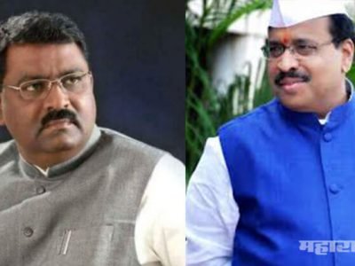 ncps ramesh karad meet bjps suresh dhas at latur home