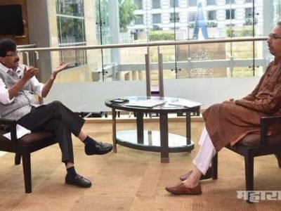 ती मुलाखत बघून शिवसैनिकांनी दारे-खिडक्या बंद करून डोकी भिंतीवर आपटली असतील