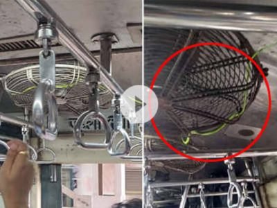 Snake in Titwala CSMT Local Train