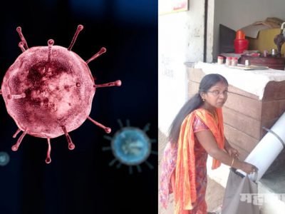 सोशल डिस्टन्सिंगसाठी दुकानदाराची भन्नाट आयडिया..बघाच