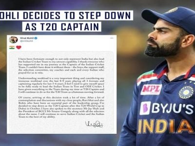 Virat Kohli Steps Down T20 World Cup Captaincy | विराट कोहली T20 वर्ल्डकपनंतर कर्णधारपद सोडणार