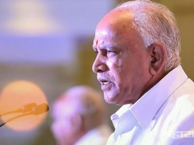 Yeddyurappa declared his resignation as a CM
